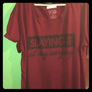 Like new deep color maroon slaying it T-shirt